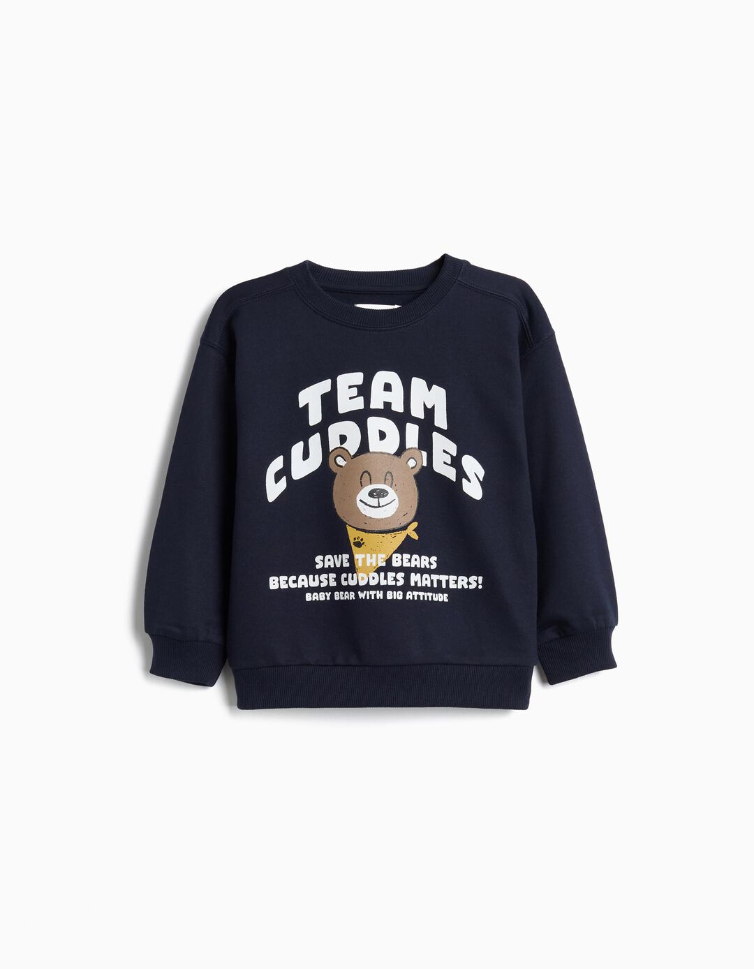 Sweatshirt De Felpa, Menino, Azul Escuro