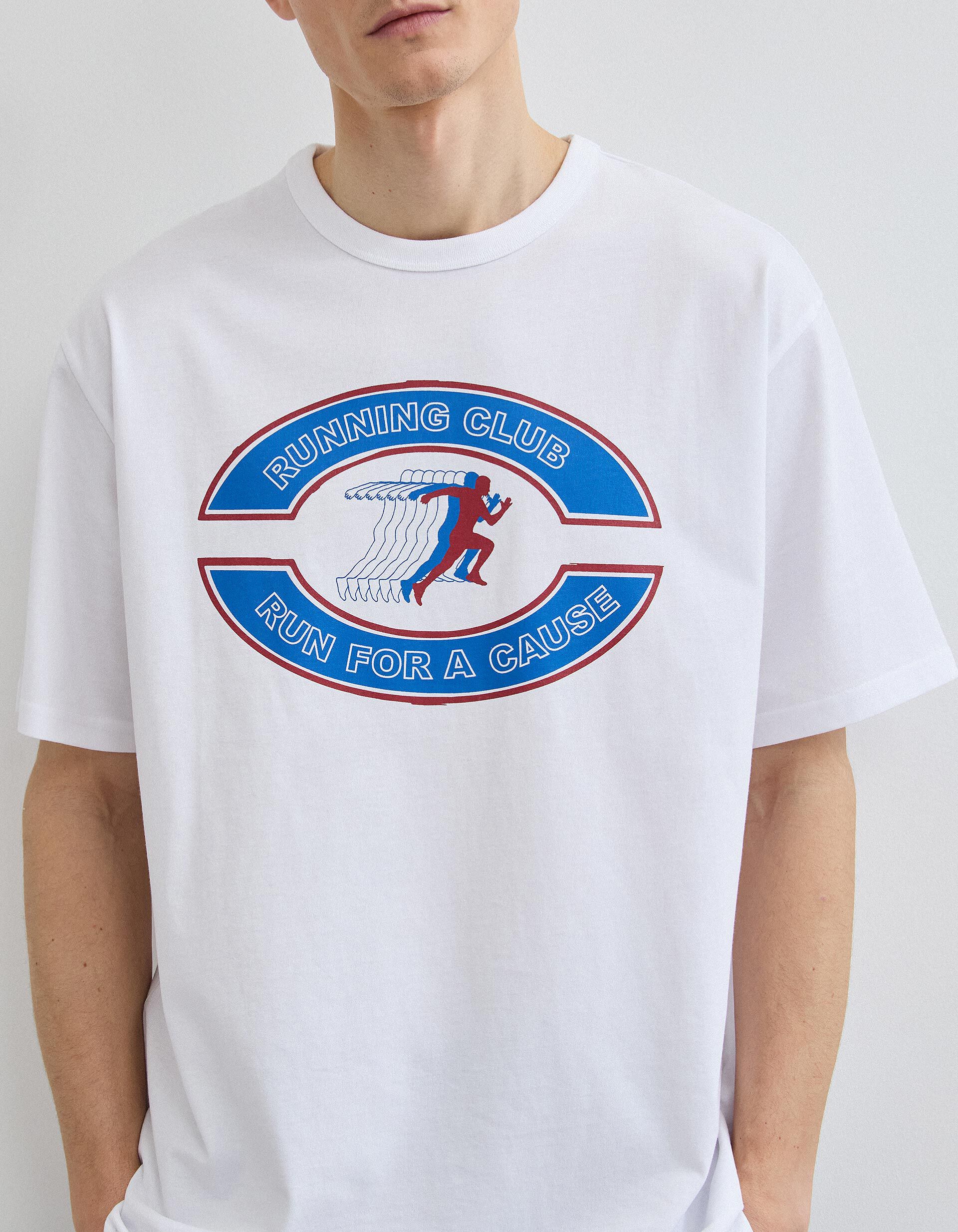 Comprar Online T-shirt Heavy Jersey Estampada, Homem, Branco