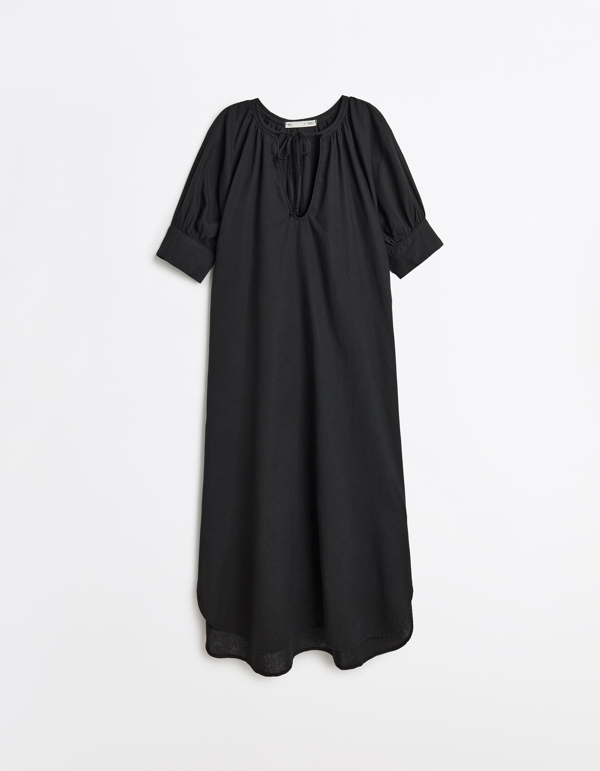Comprar Online Vestido com Linho, Mulher, Preto