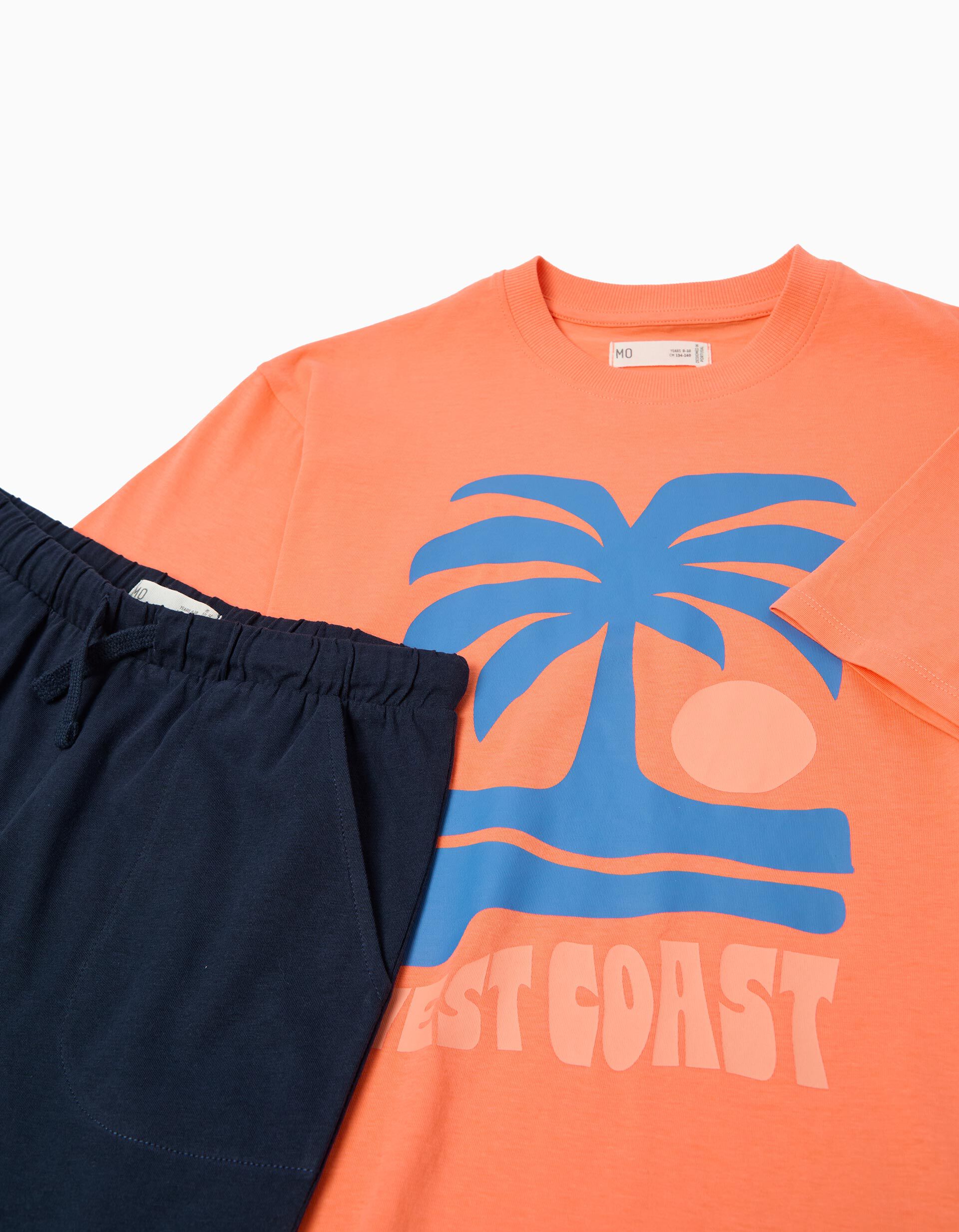 Comprar Online Conjunto T-shirt e Cal&ccedil;&otilde;es, Menino, Azul Escuro