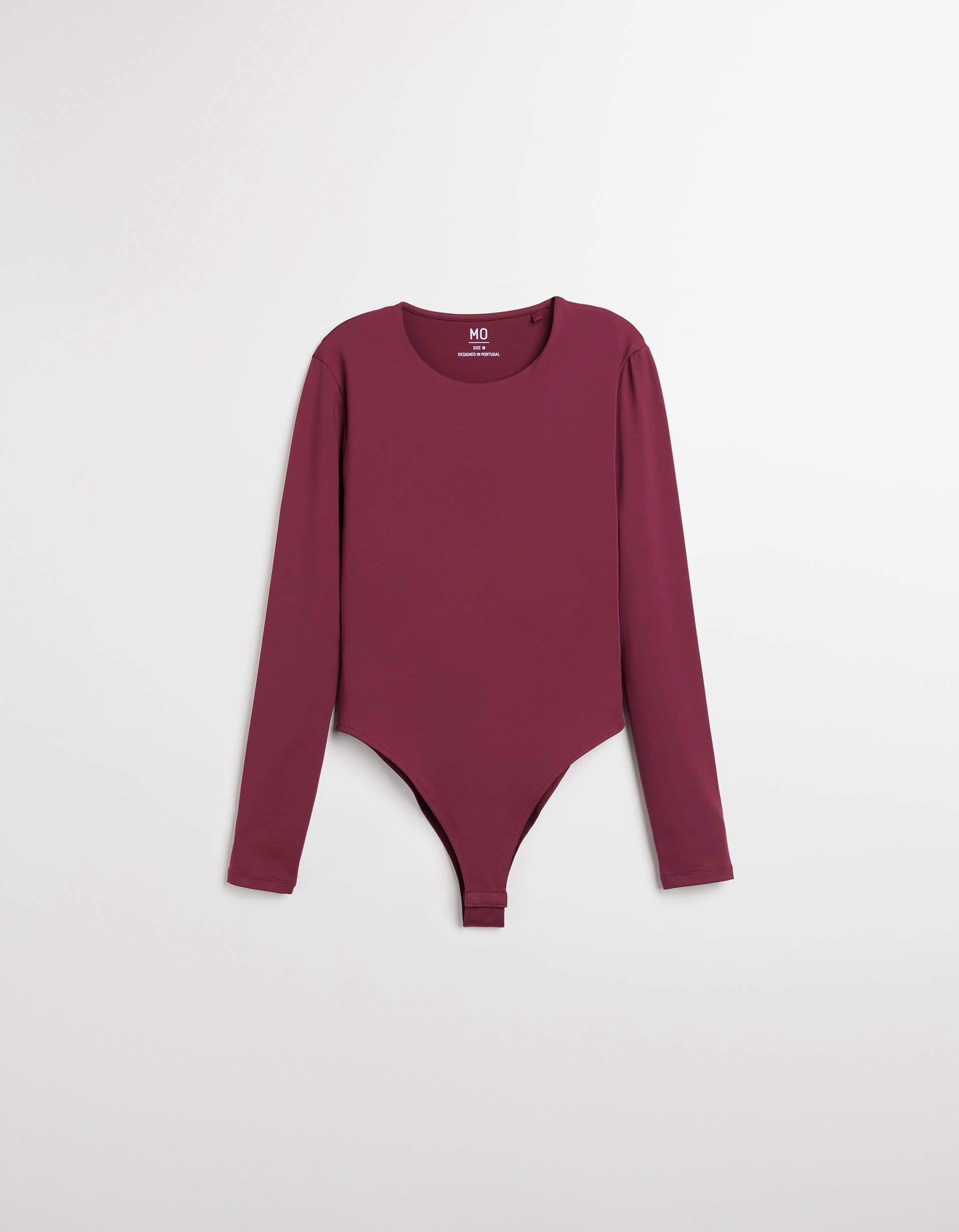 Comprar Online Body de Manga Comprida, Mulher, Vermelho Escuro