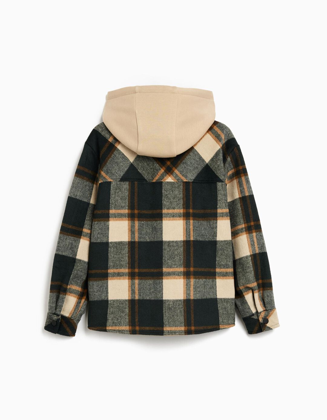 Sobrecamisa com Capuz, Menino, Verde Escuro