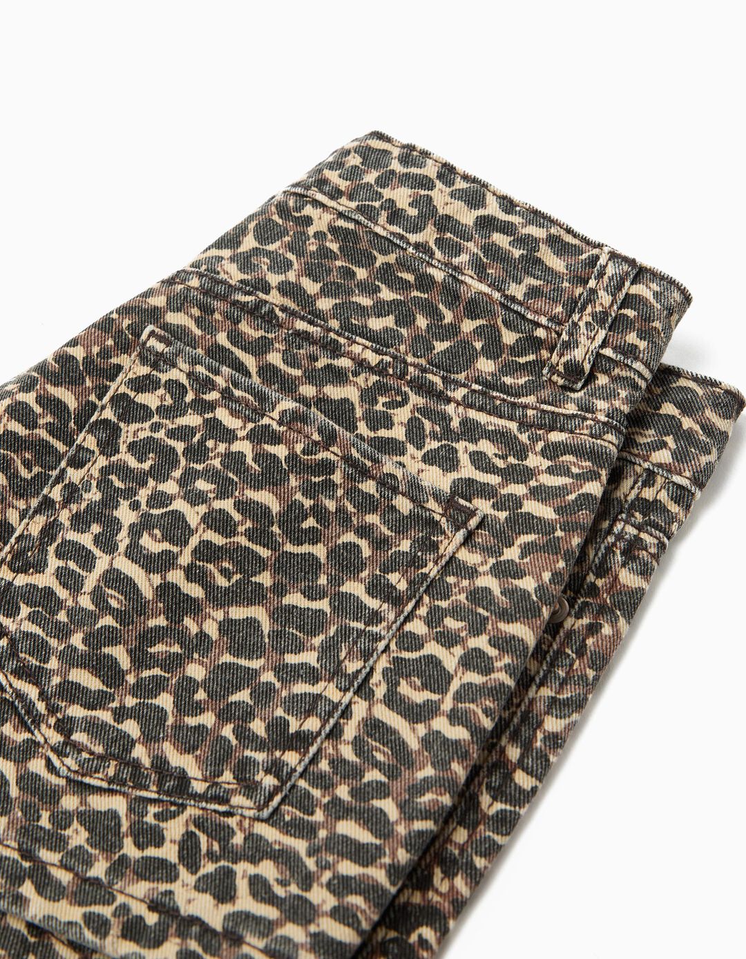 Cal&ccedil;&otilde;es Animal Print, Menina, Castanho