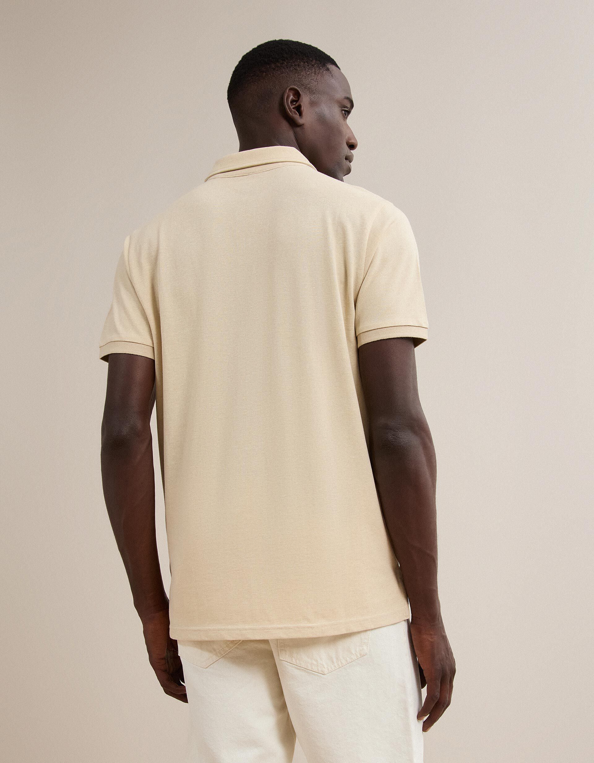 Comprar Online Polo Oxford Piquet, Homem, Bege Claro