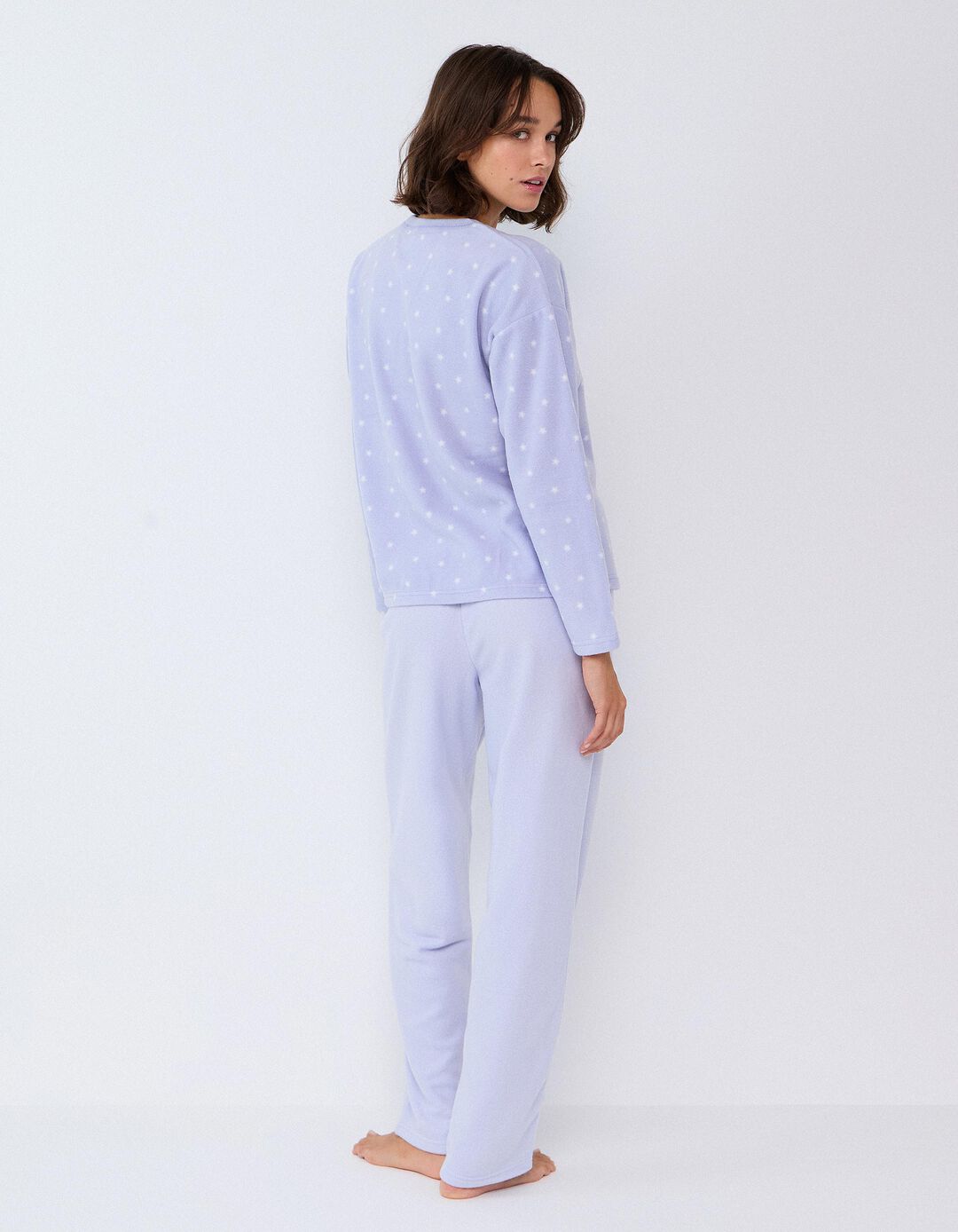 Pijama Polar, Mulher, Roxo Claro