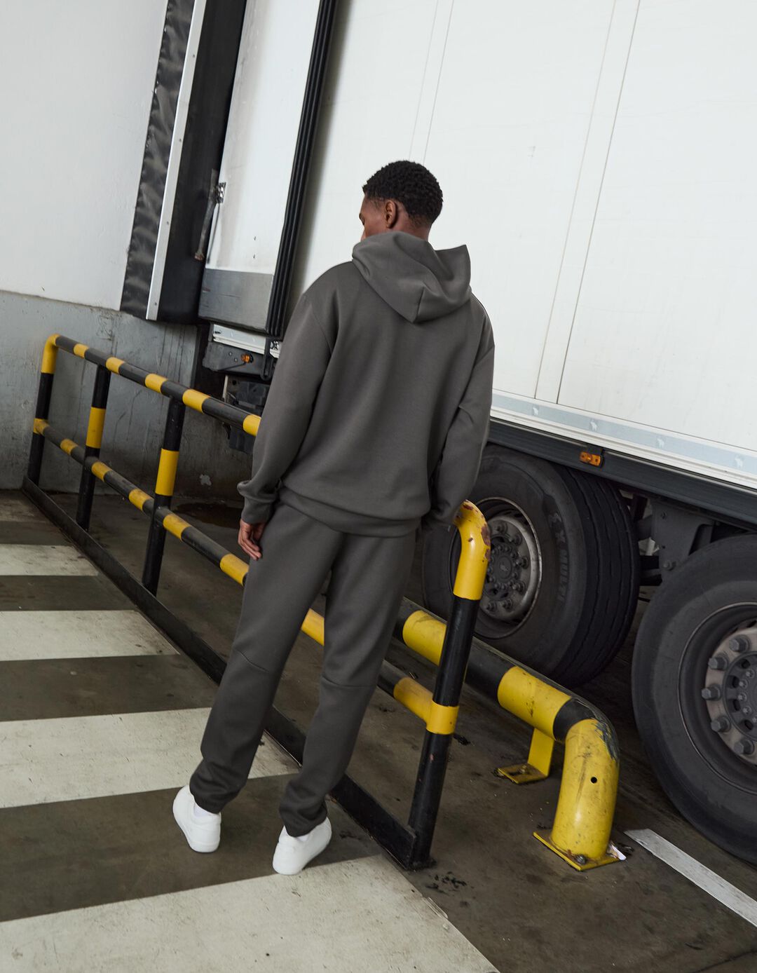 Joggers de Felpa, Homem, Cinzento Escuro 