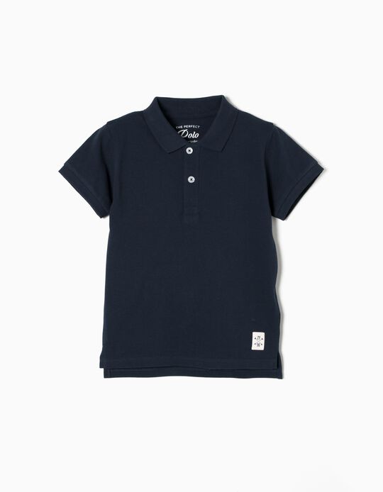 Polo para Menino, Azul Escuro