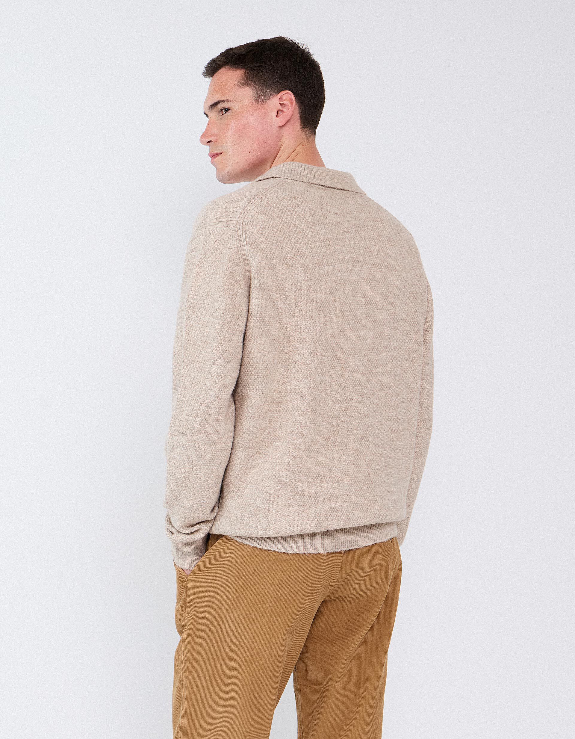 Comprar Online Camisola De Malha, Homem, Bege