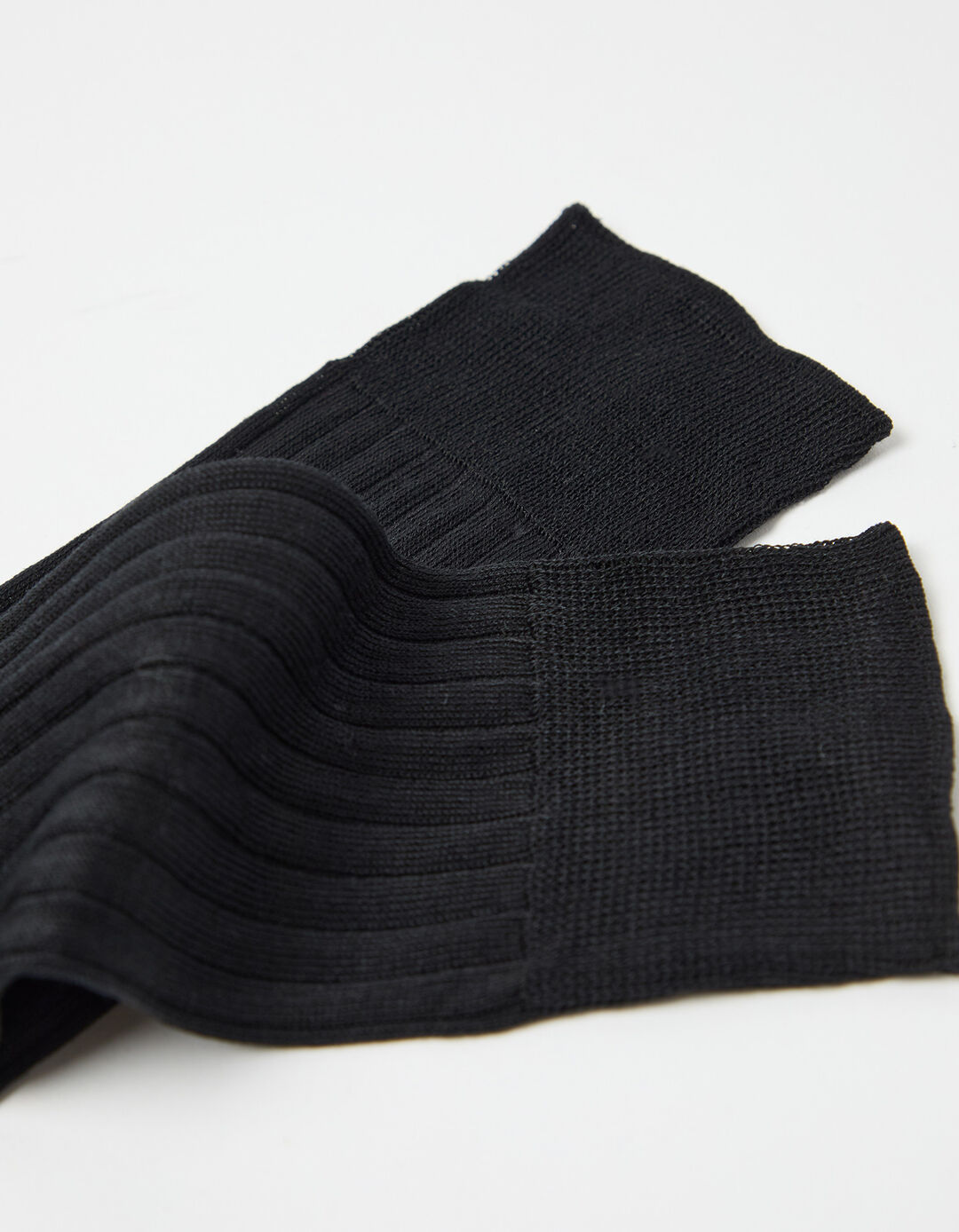 Meias Caneladas, Homem, Preto