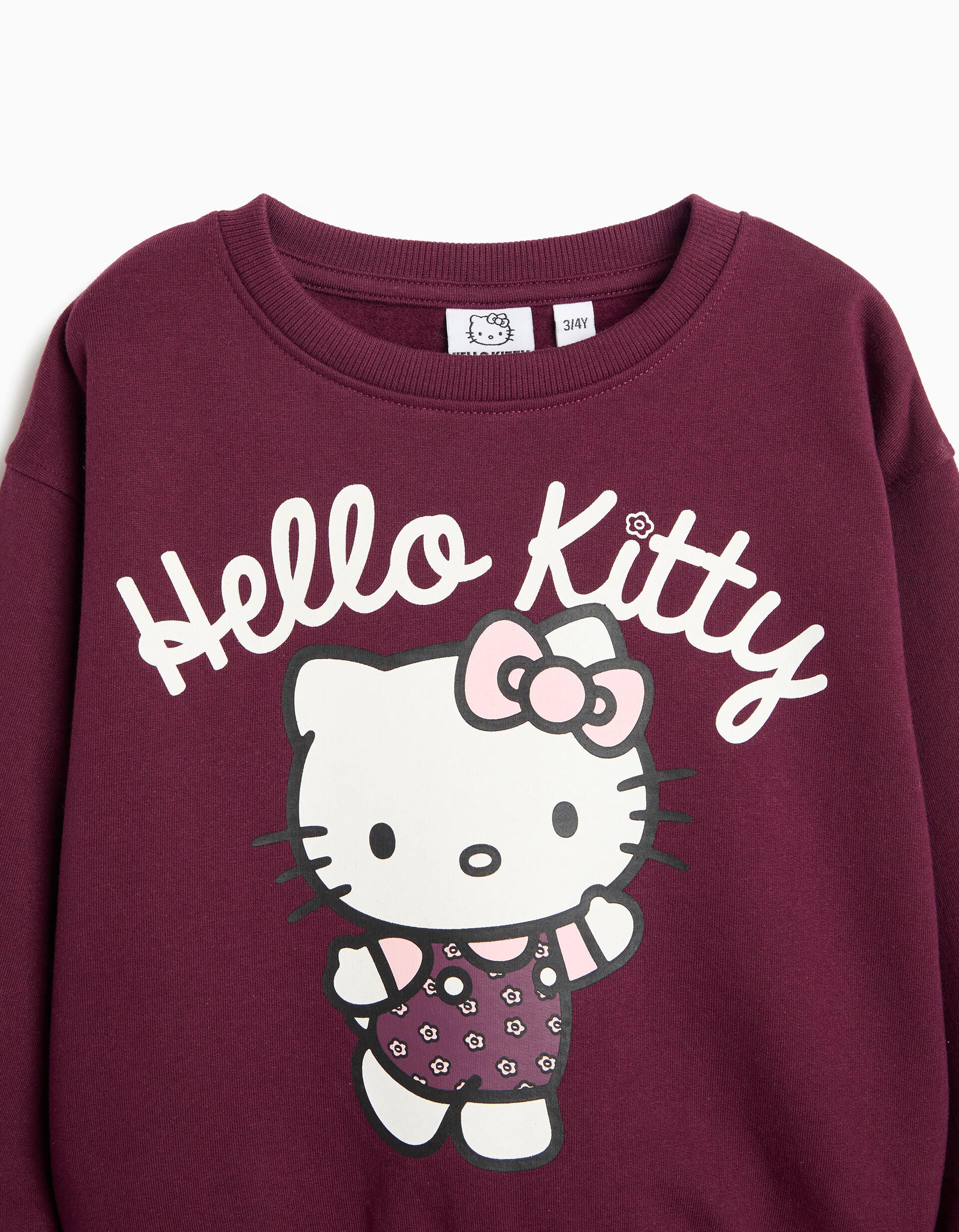 Comprar Online Sweatshirt 'Hello Kitty', Menina, Rosa Escuro
