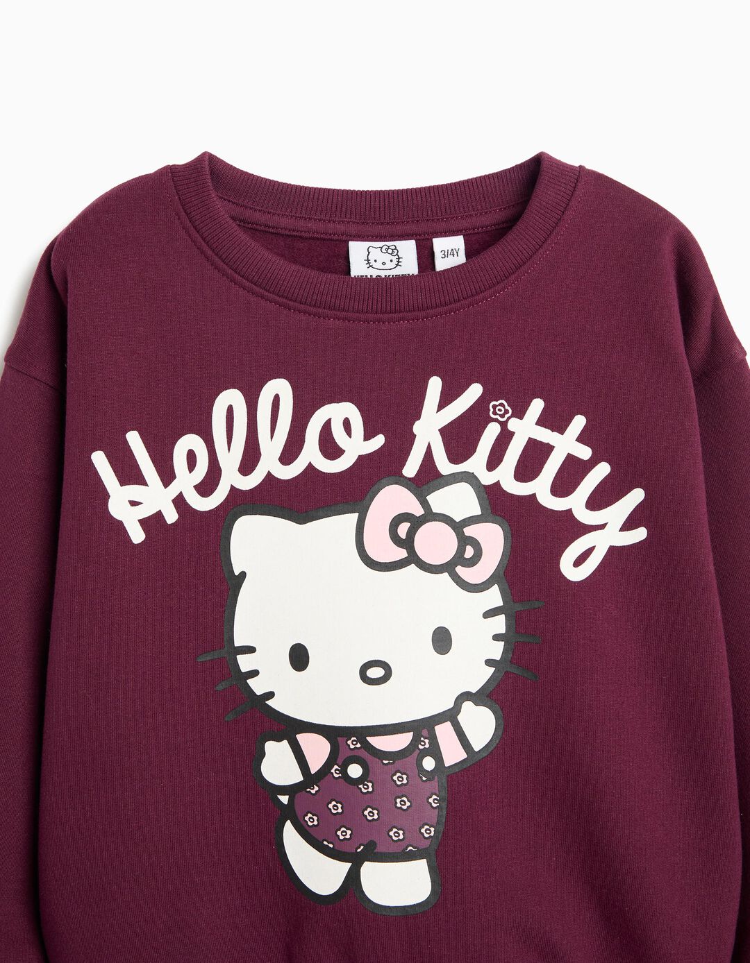 Sweatshirt 'Hello Kitty', Menina, Rosa Escuro
