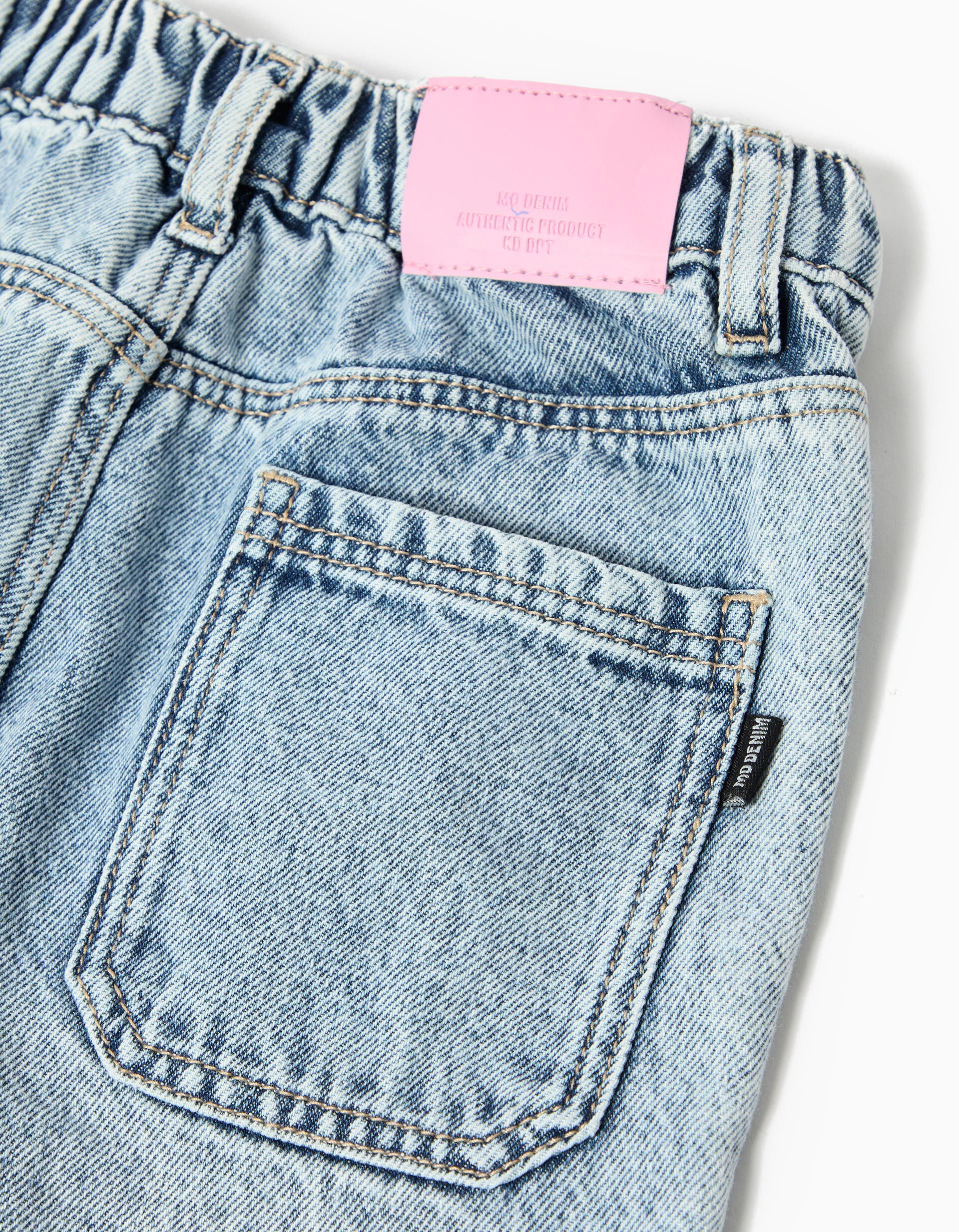 Comprar Online Cal&ccedil;as de Ganga Wide Leg, Menina, Azul Claro 