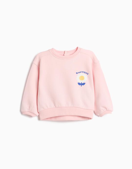 Comprar Online Sweatshirt De Felpa Estampada, Menina, Rosa Claro