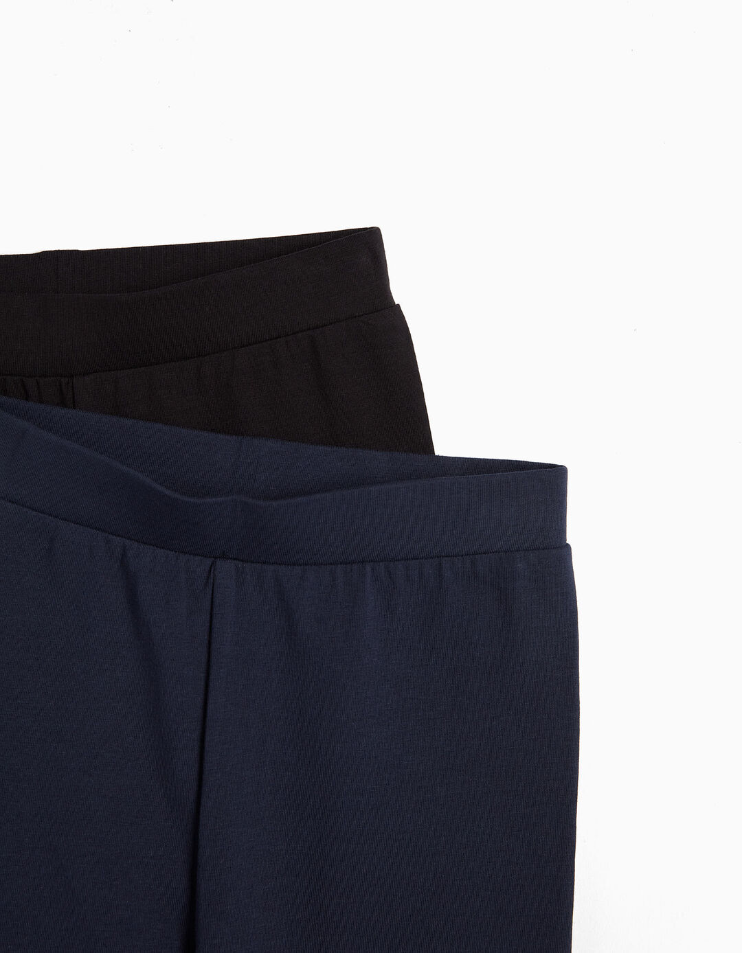 Pack 2 Pairs of Leggings, Girl, Dark Blue/Black