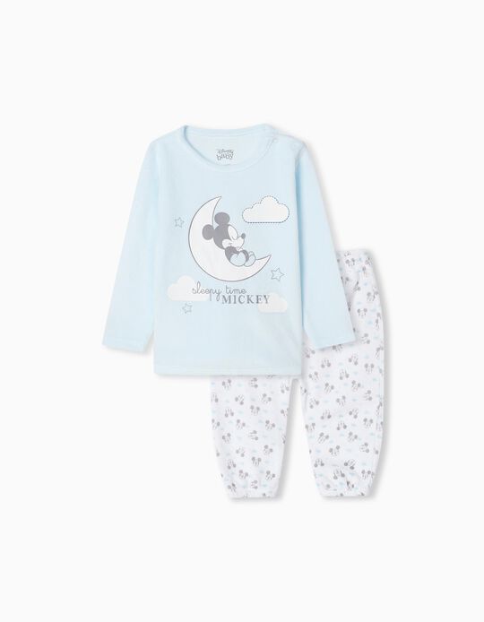 Velvet Pyjamas, Baby Boys, Light Blue