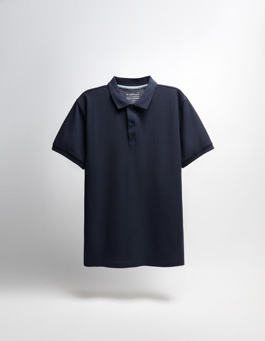 Comprar Online Polo Piquet Manga Curta, Homem, Azul Escuro