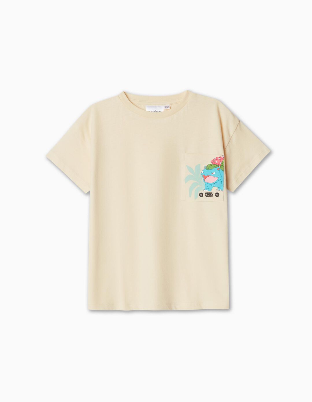 T-shirt 'Pokémon', Menino, Bege Claro