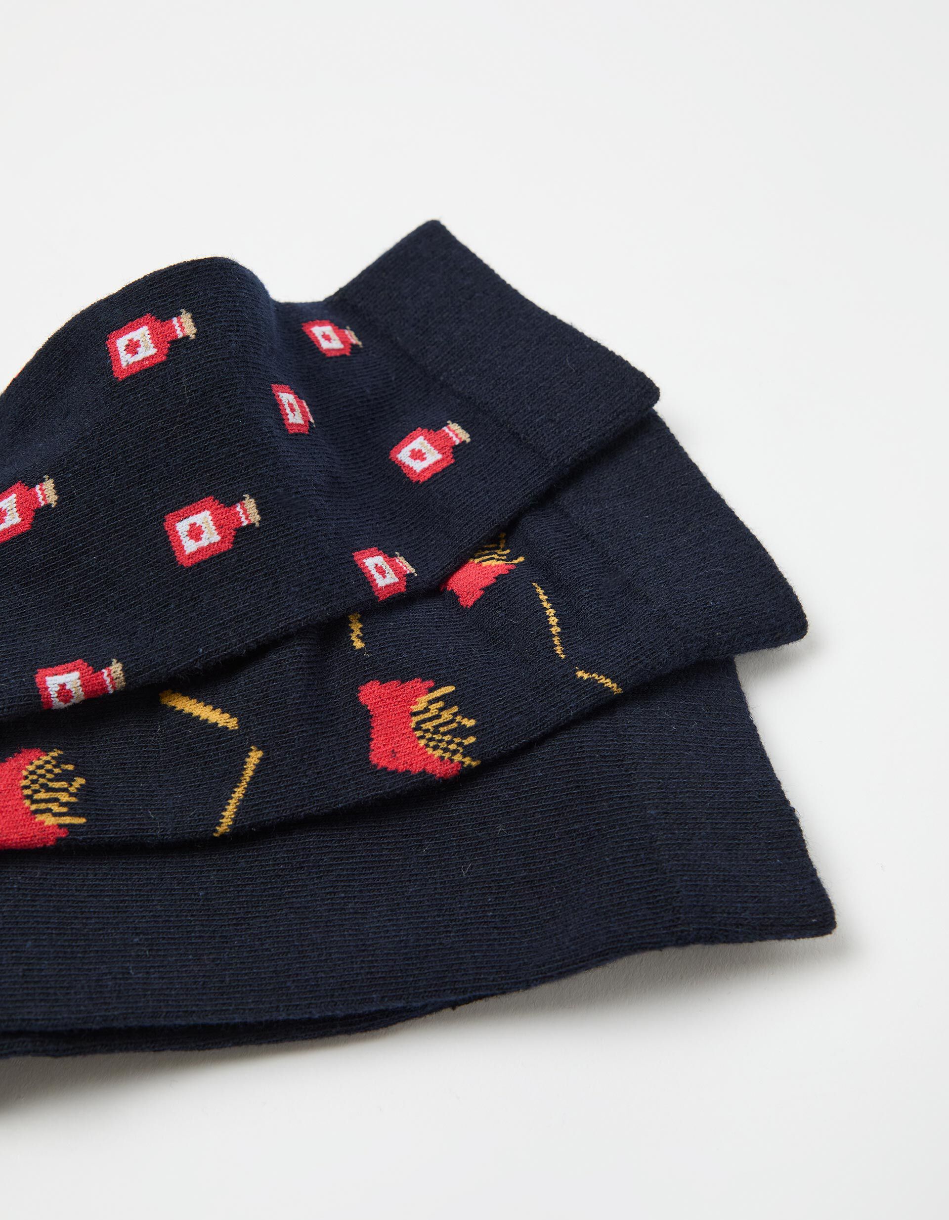 Comprar Online Pack 3 Pares de Meias, Homem, Azul Escuro