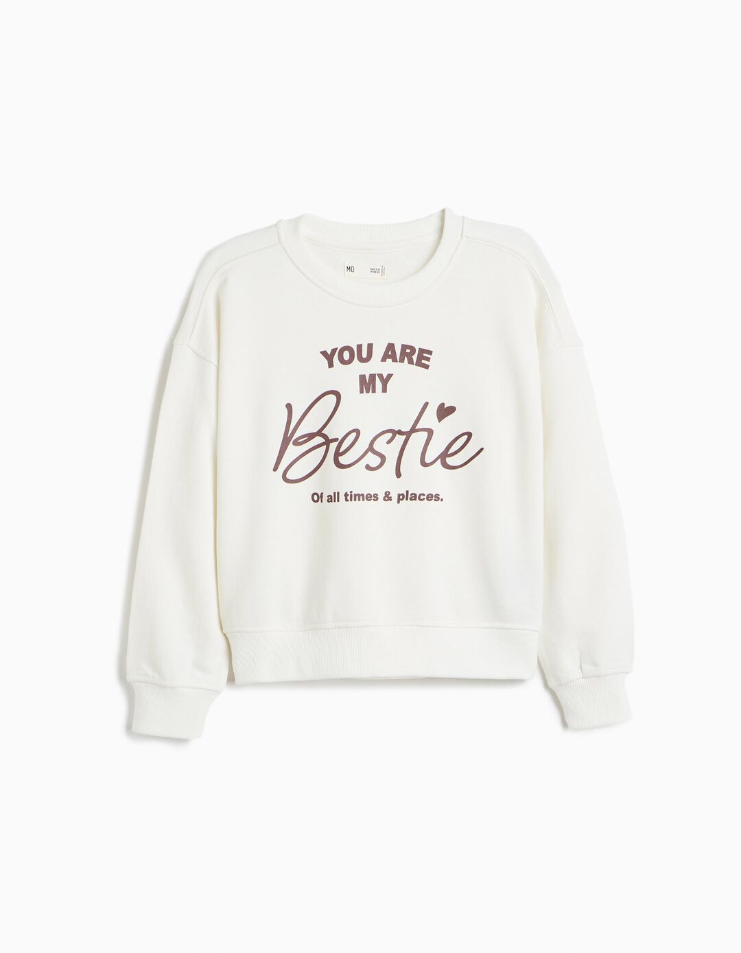 Sweatshirt Estampada, Menina, Branco