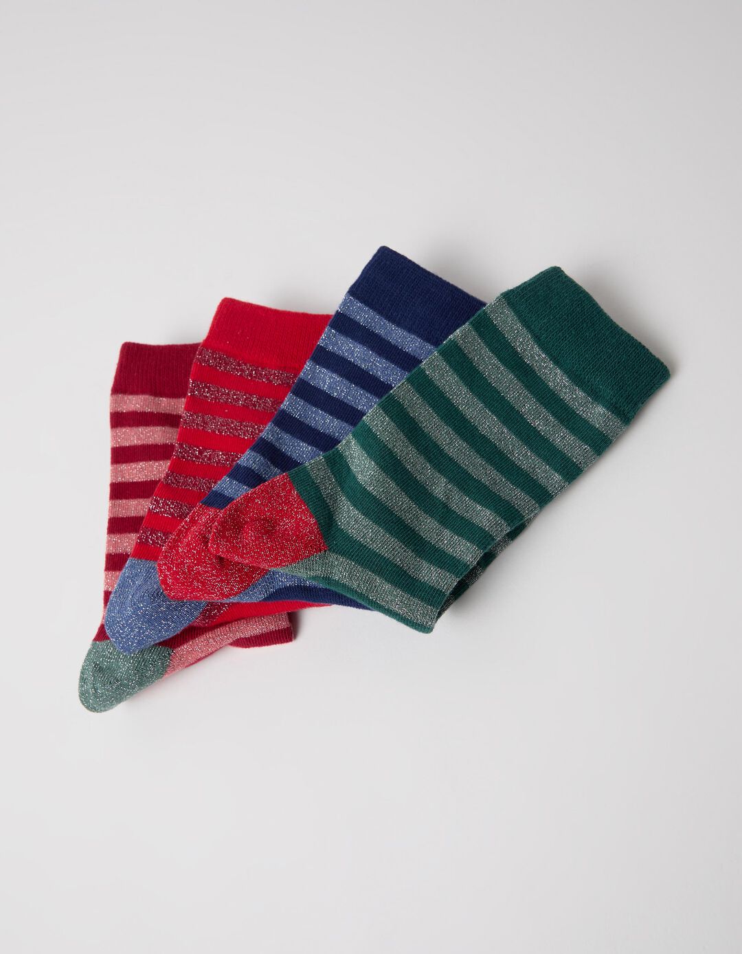 Pack 4 Pares De Meias, Mulher, Vermelho Escuro