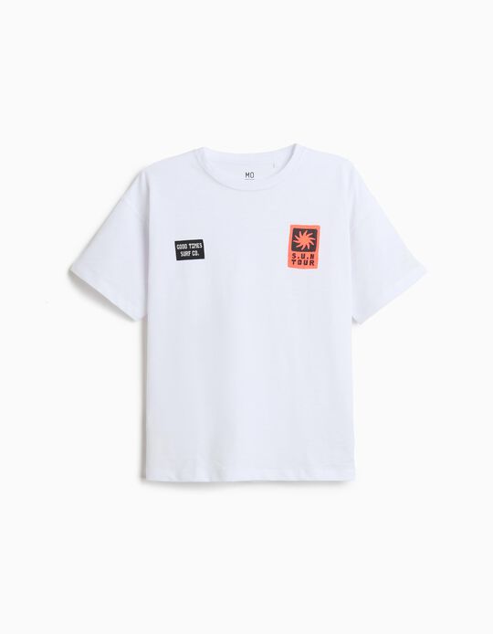 Comprar Online T-shirt com Estampado, Menino, Branco