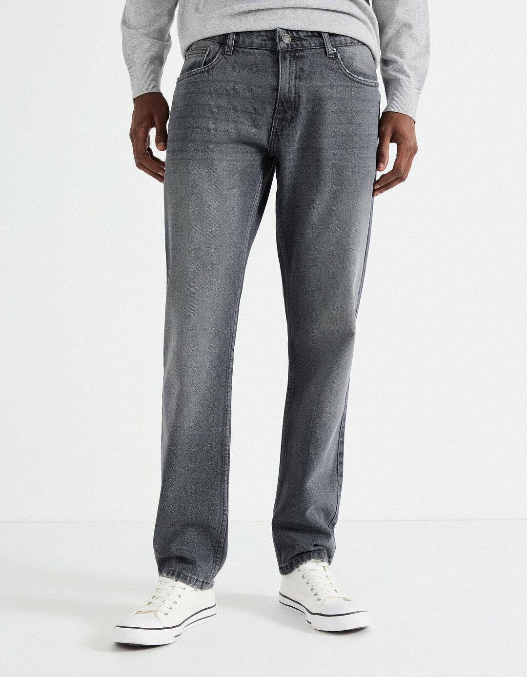Jeans 'Slim Fit', Homem, Cinzento