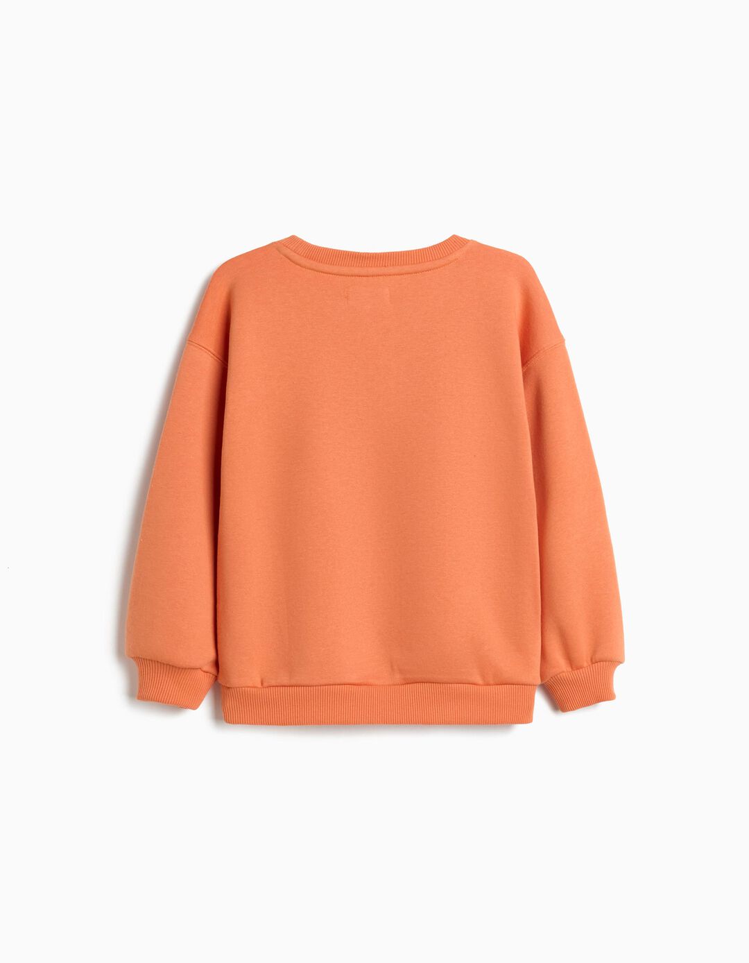 Sweatshirt de Felpa, Menino, Laranja Claro