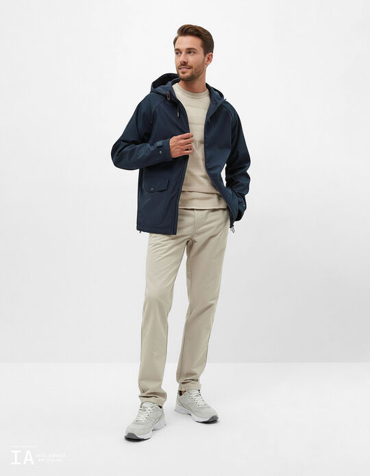 Comprar Online Cal&ccedil;as Chino Premium 'Slim fit', Homem, Bege Claro