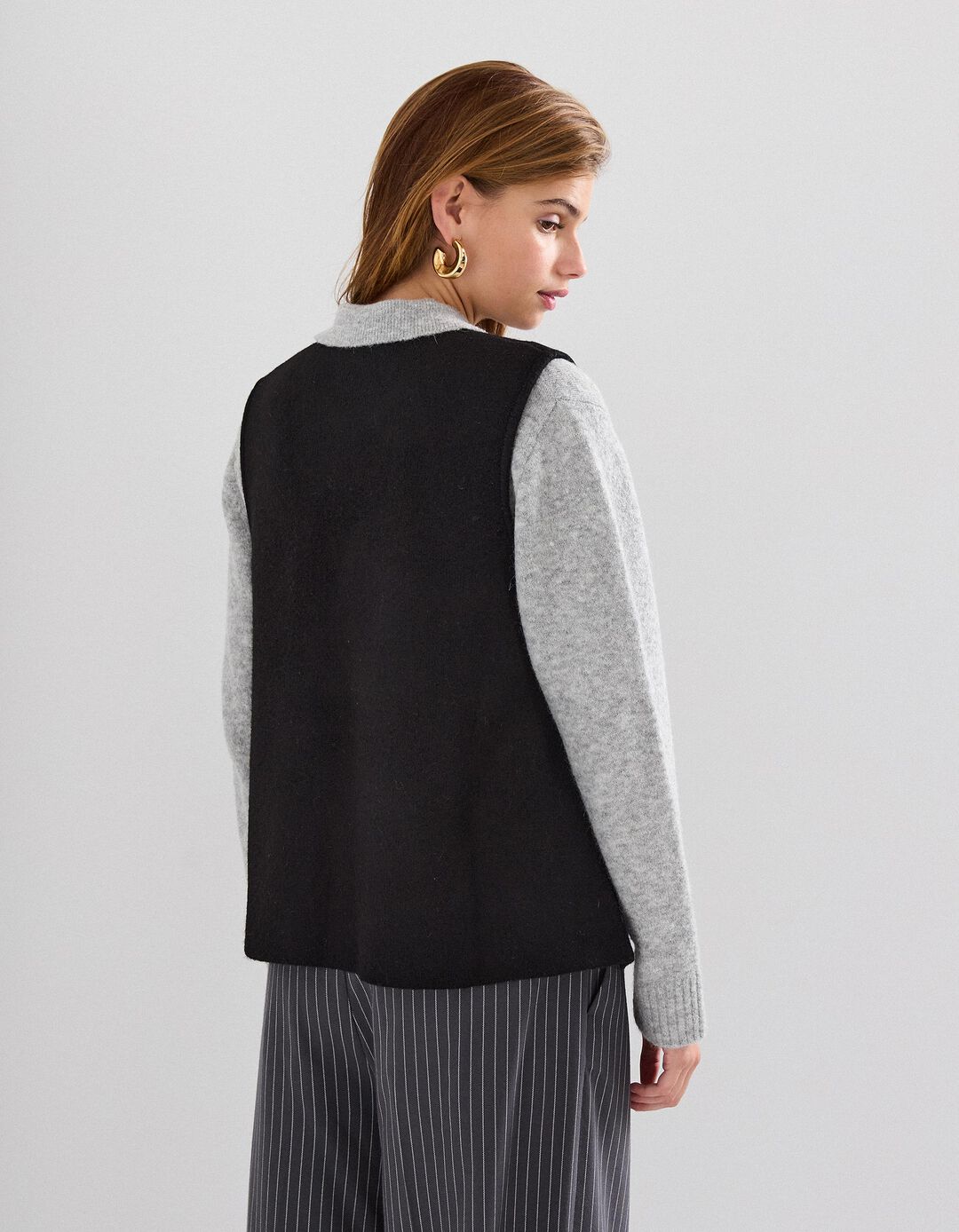 Colete de Malha, Mulher, Preto