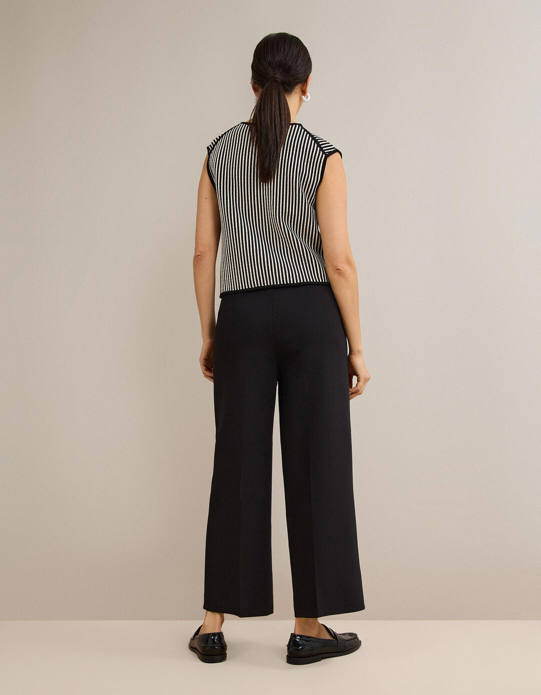 Cal&ccedil;as Culotte, Mulher, Preto