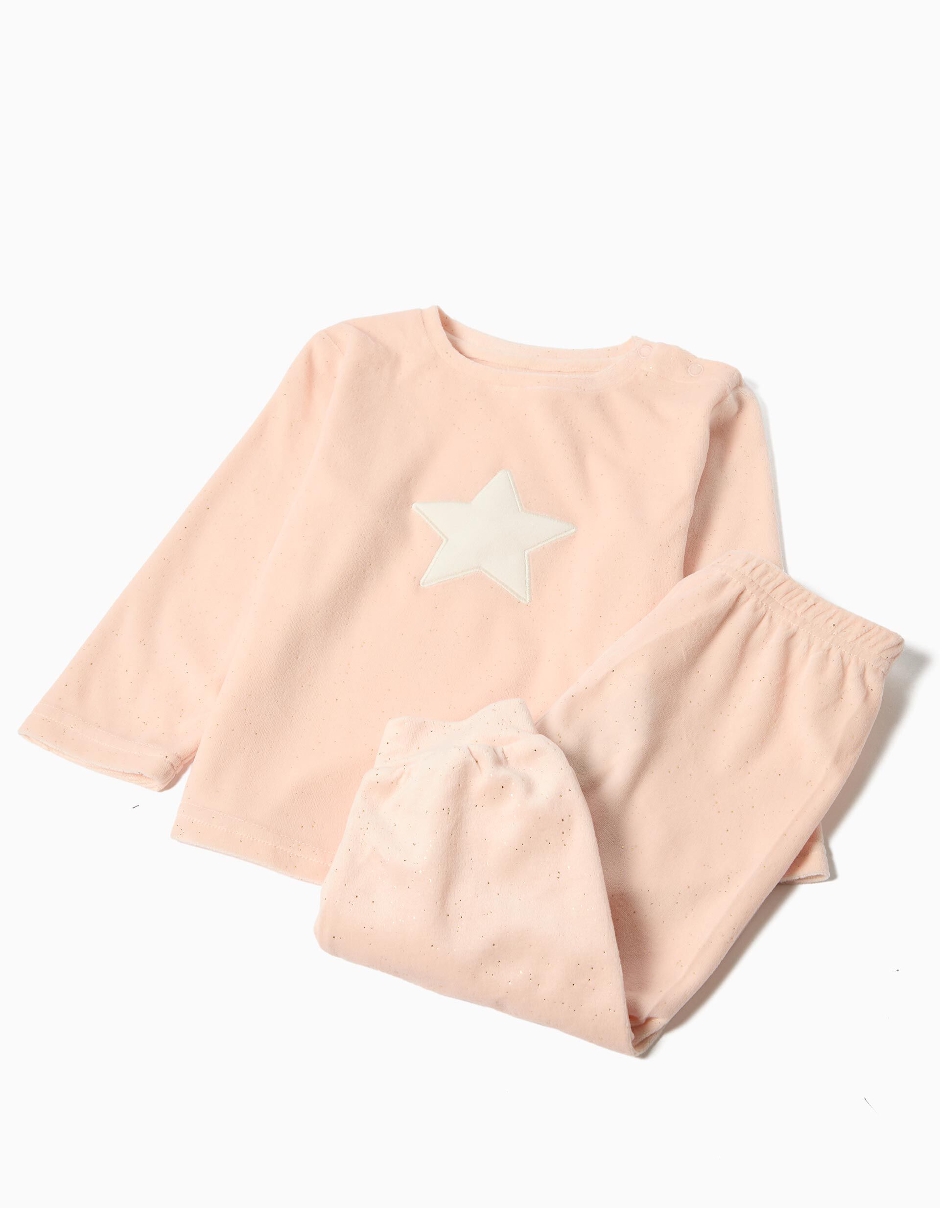 Comprar Online Pijama Veludo, Menina, Rosa Claro