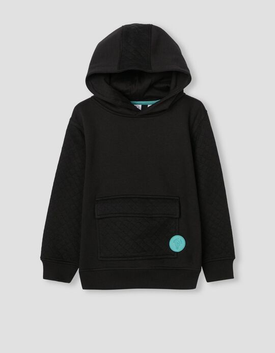 Great Idea' Hooded Sweatshirt, Children, Black