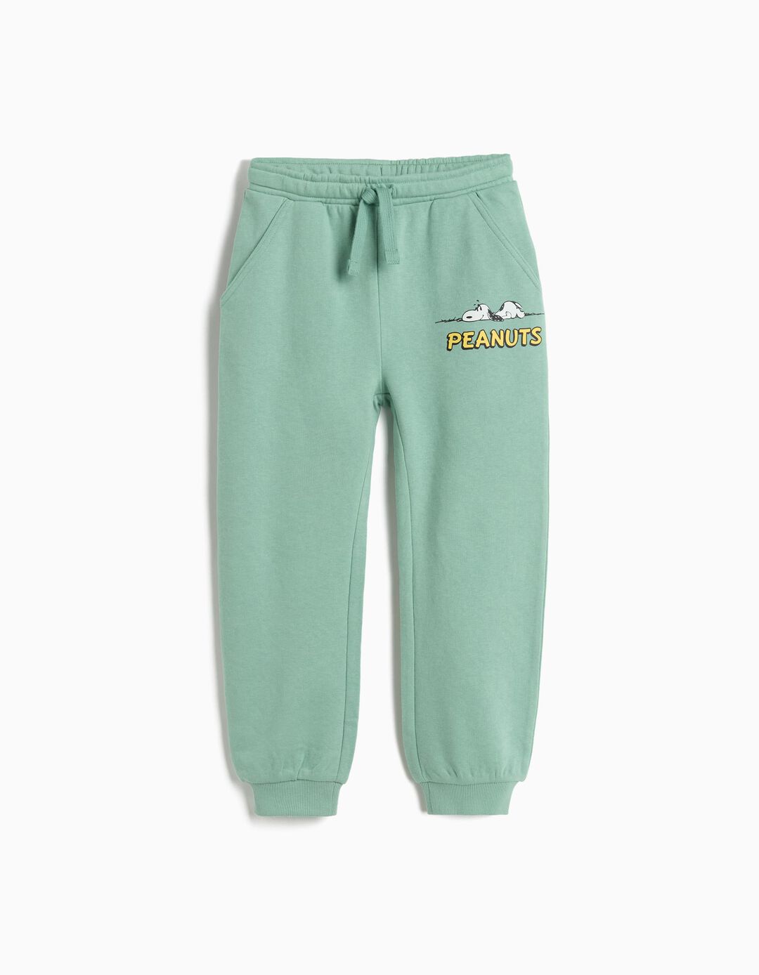Cal&ccedil;as Jogging 'Snoopy', Menino, Verde Claro