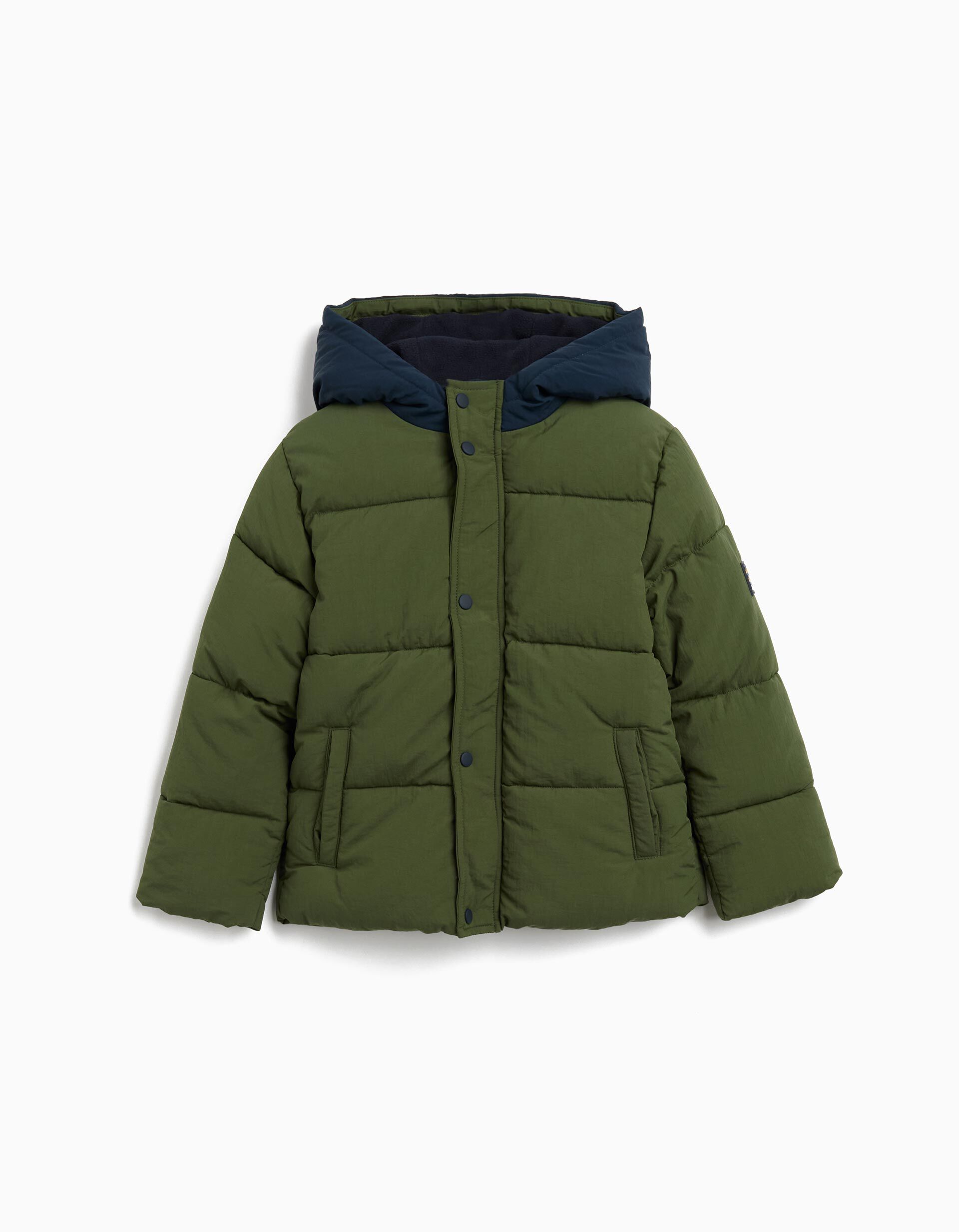 Comprar Online Casaco Acolchoado com Capuz, Menino, Verde Escuro