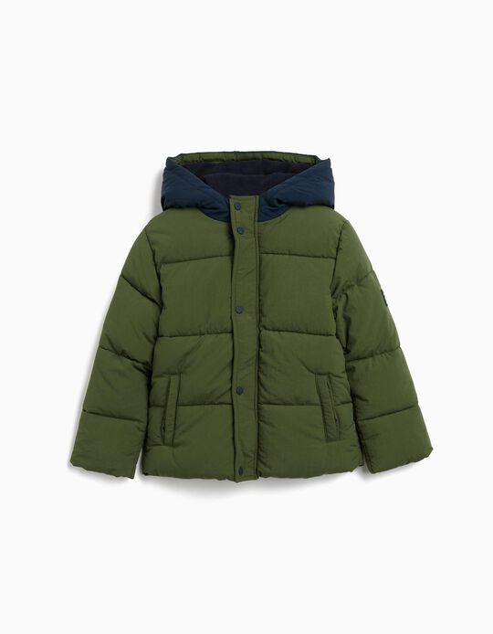 Comprar Online Casaco Acolchoado com Capuz, Menino, Verde Escuro