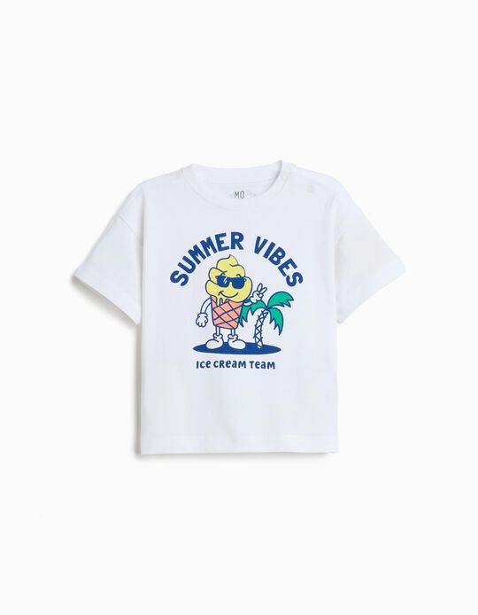 Comprar Online T-shirt Estampada, Menino, Branco