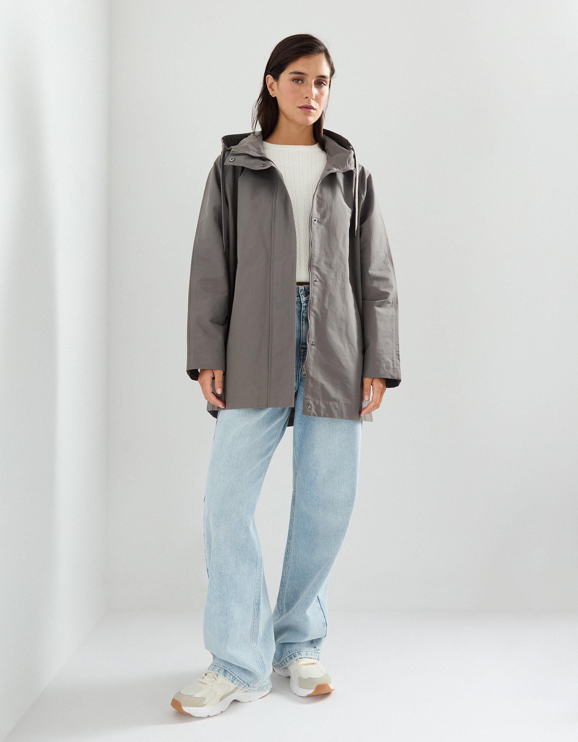 Comprar Online Parka Oversized, Mulher, Cinzento