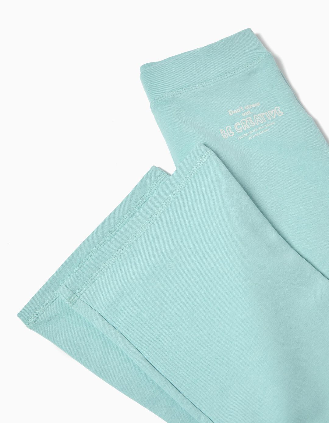 Leggings Flare, Menina, Azul Claro
