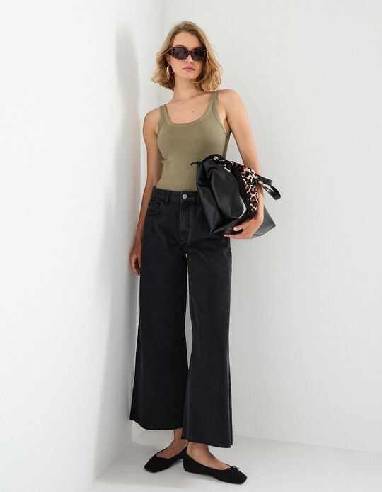 Comprar Online Calças Culotte, Mulher, Preto