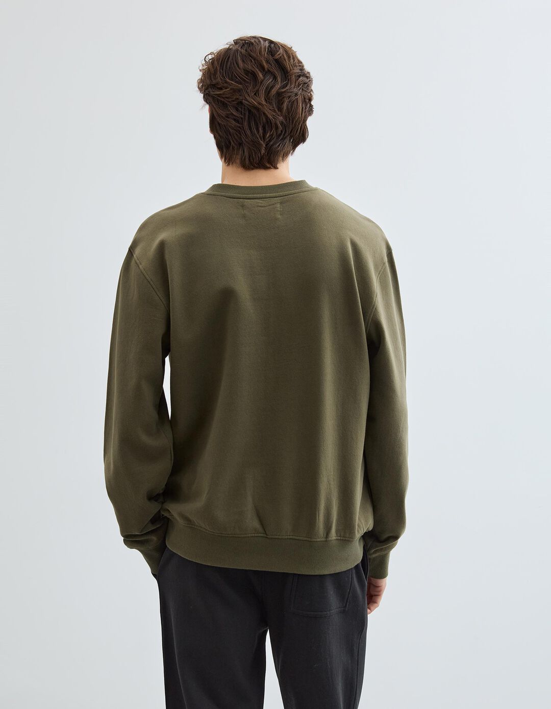 Sweatshirt, Homem, Verde Escuro