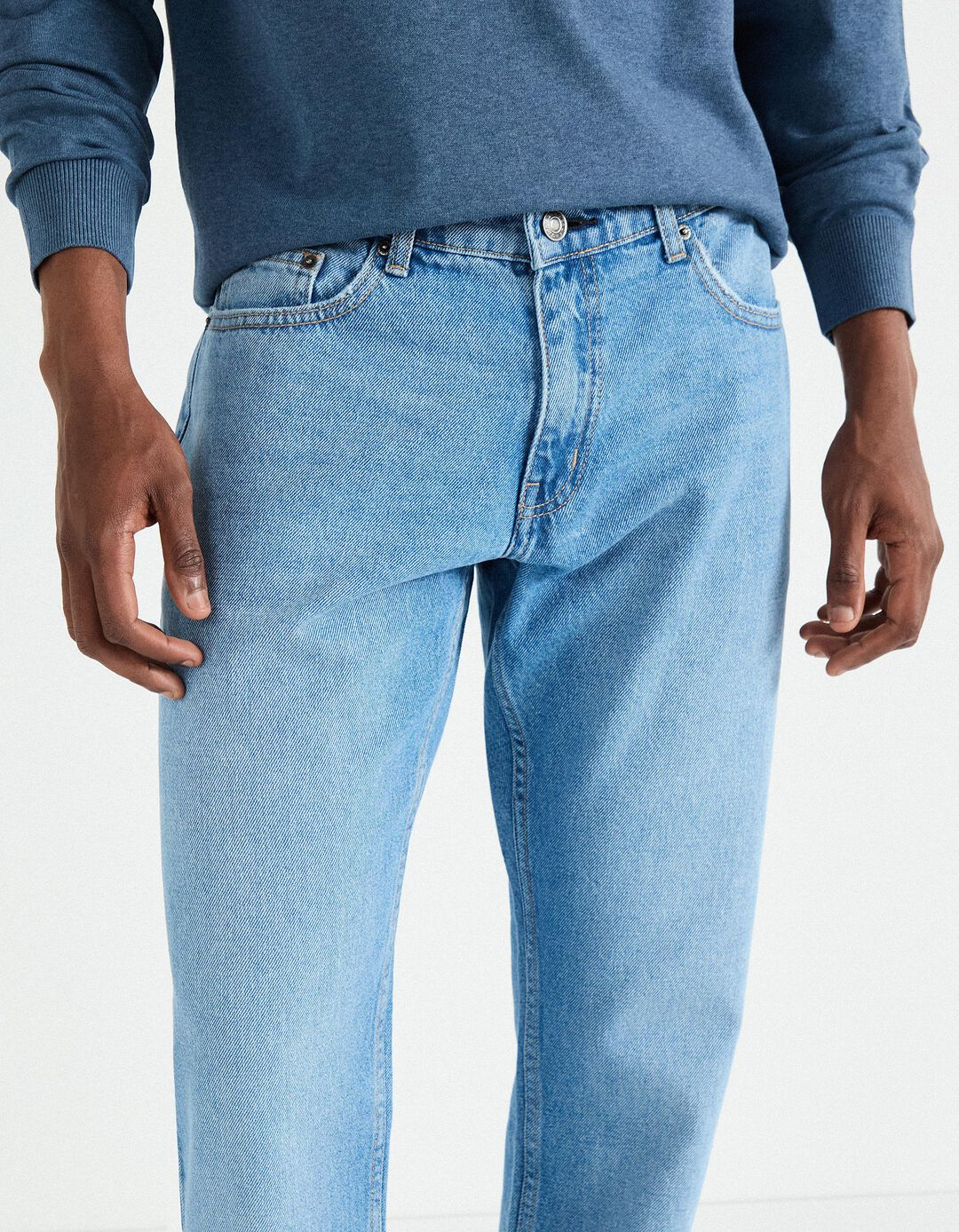 Jeans 'Slim Fit', Homem, Azul Claro 