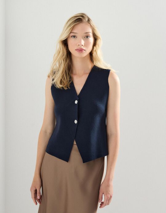 Comprar Online Colete, Mulher, Azul Escuro 