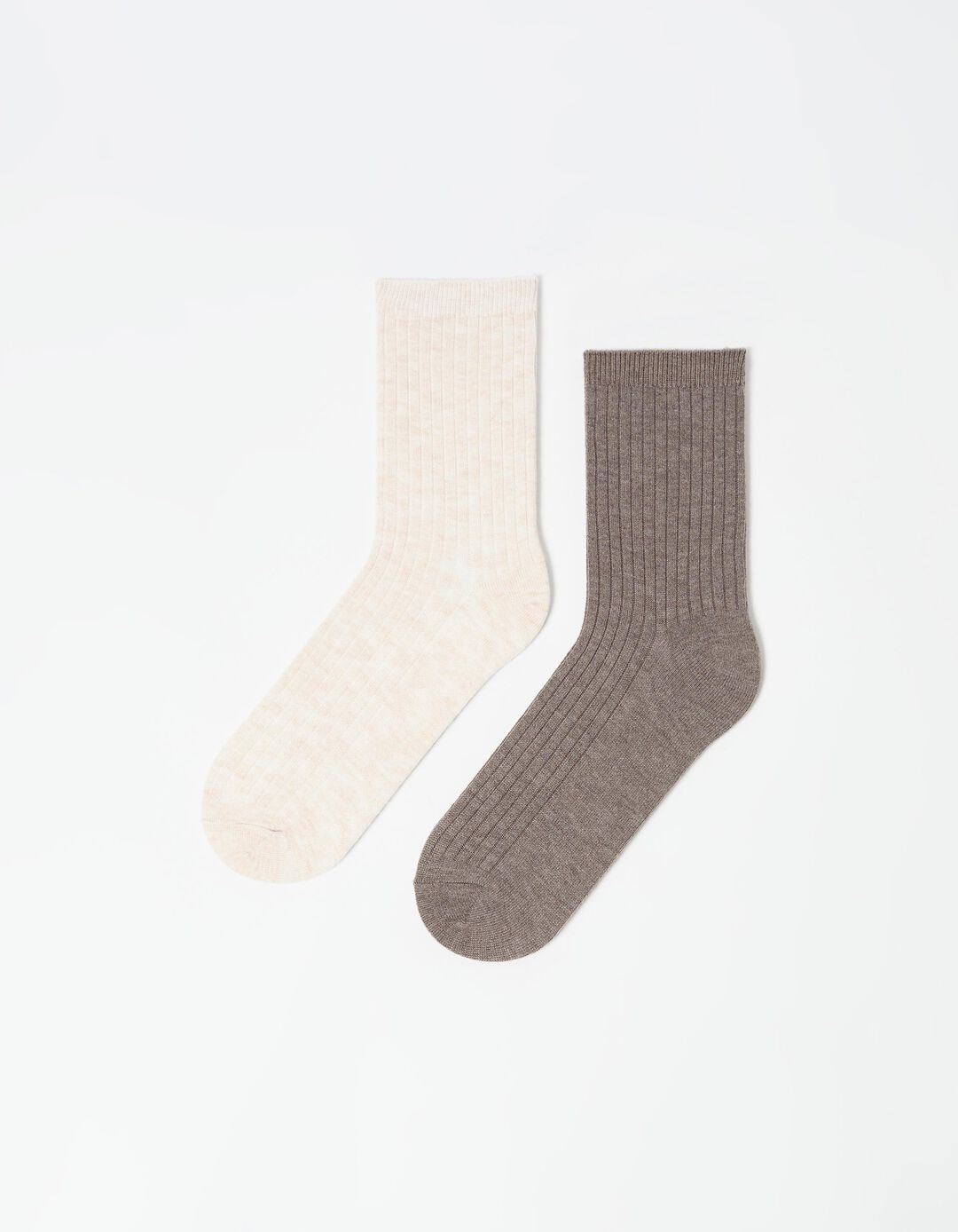 Pack 2 Pares de Meias, Mulher, Castanho