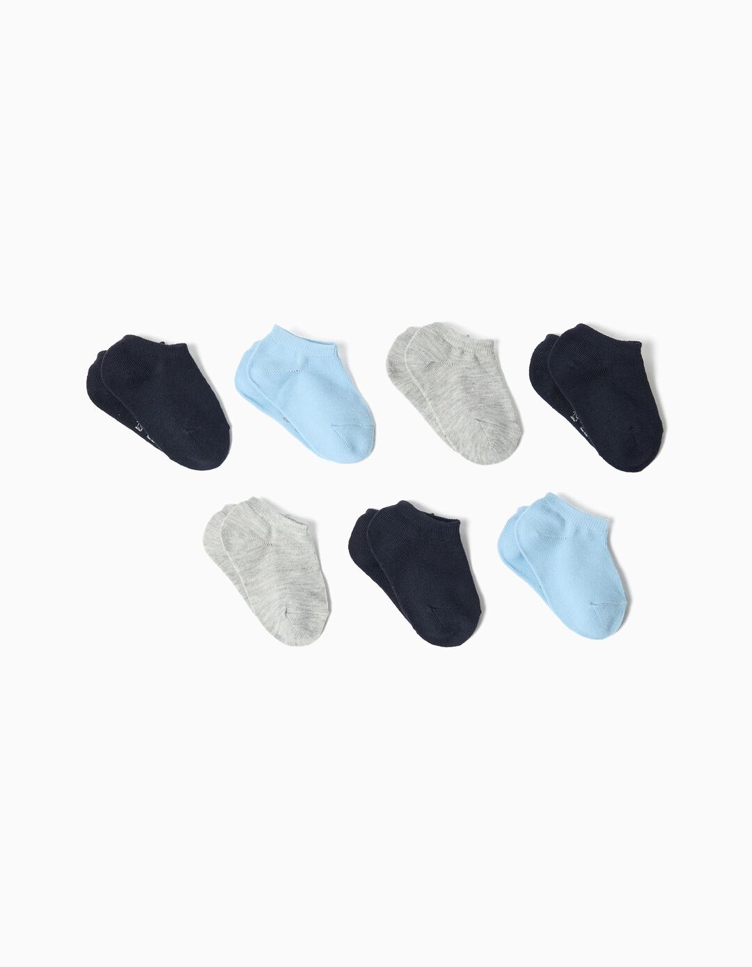 Pack 7 Pares de Meias Tornozelo, Menino, Multicor