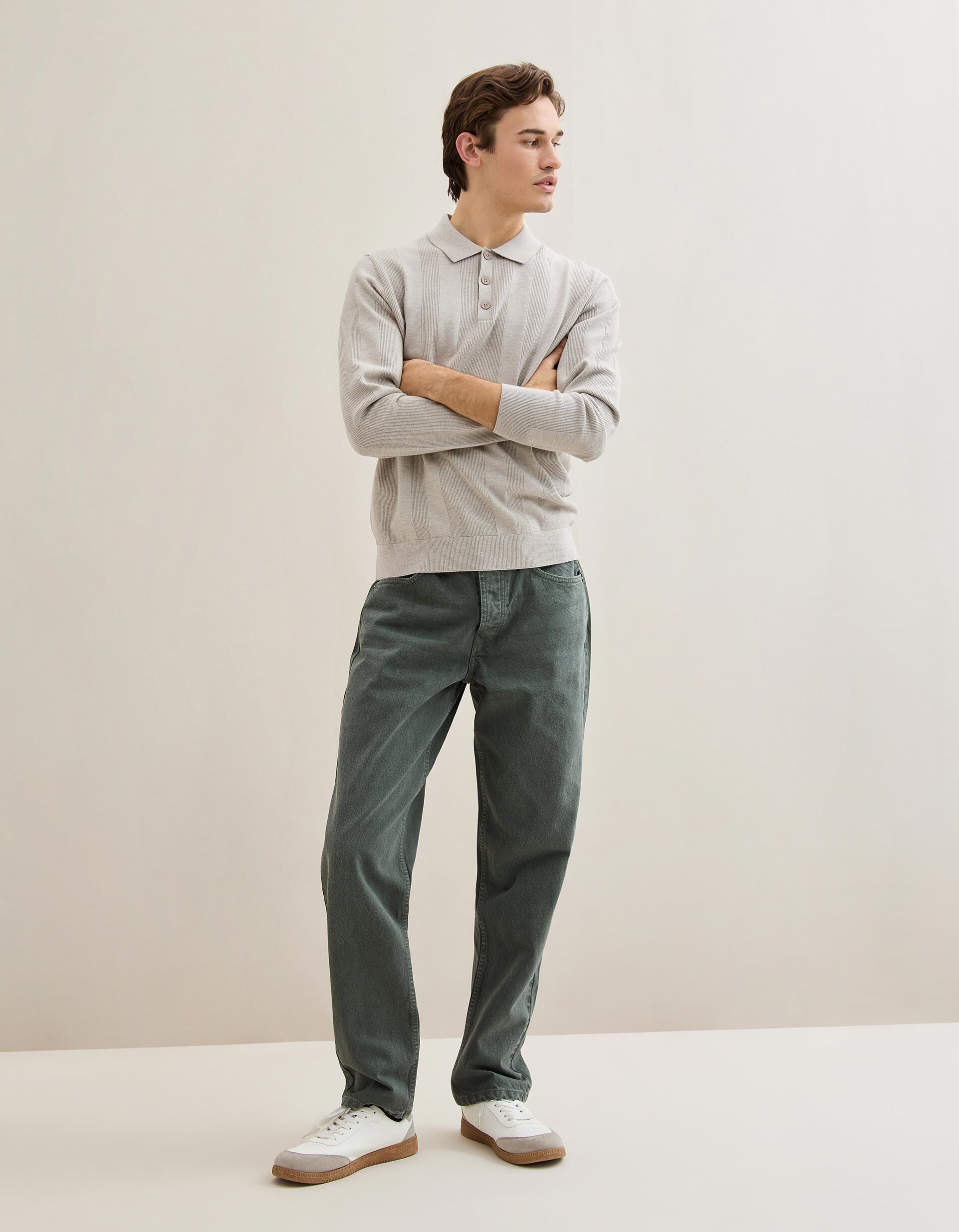 Comprar Online Cal&ccedil;as de Ganga 'Relaxed Fit', Homem, Verde Escuro