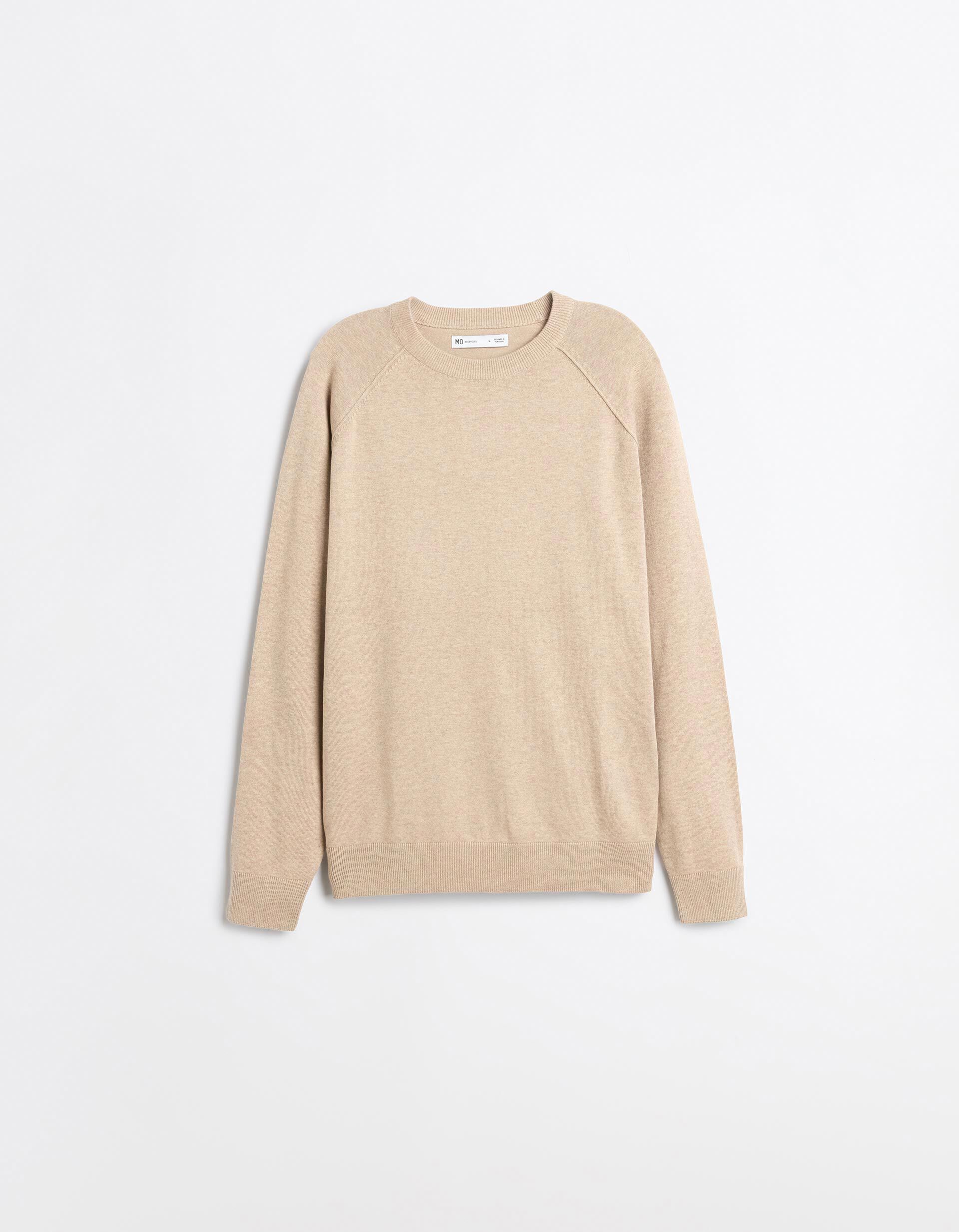 Comprar Online Camisola De Malha, Homem, Bege Claro