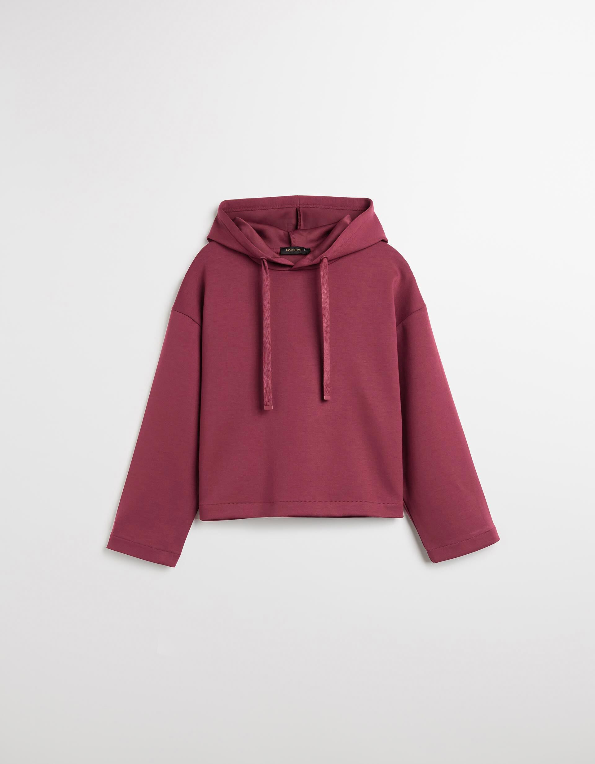 Comprar Online Sweatshirt com Capuz, Mulher, Vermelho Escuro