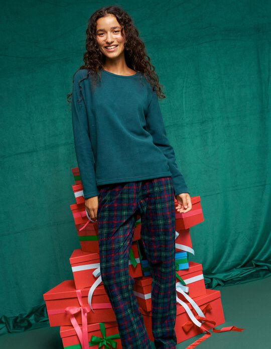 Comprar Online Pijama Polar De Natal, Mulher, Verde Escuro