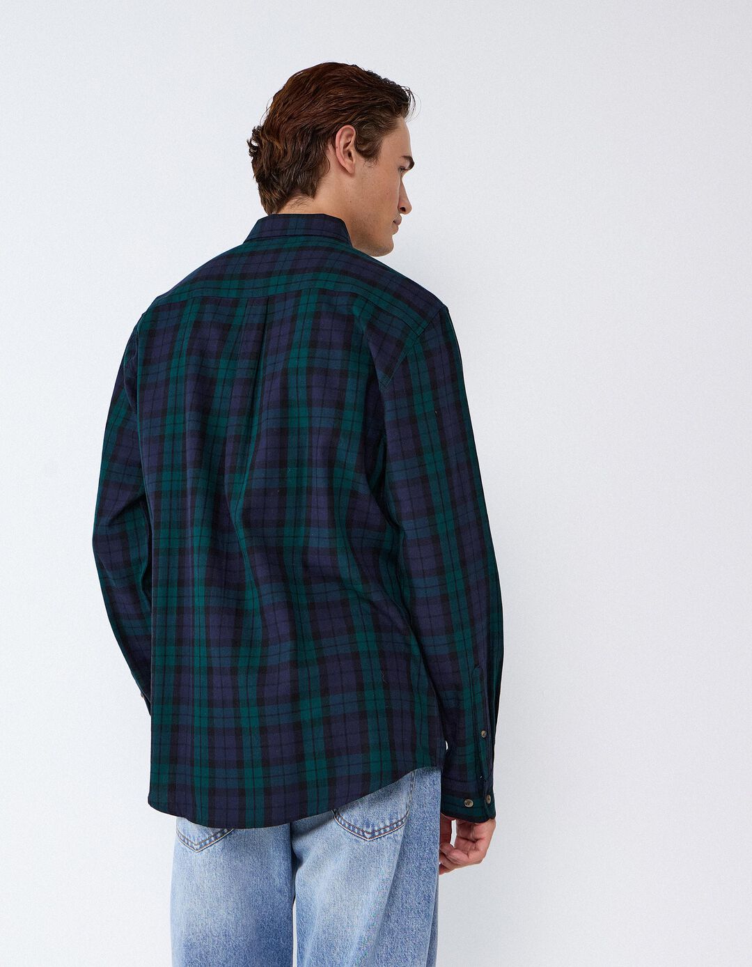 Camisa Xadrez, Homem, Azul Escuro