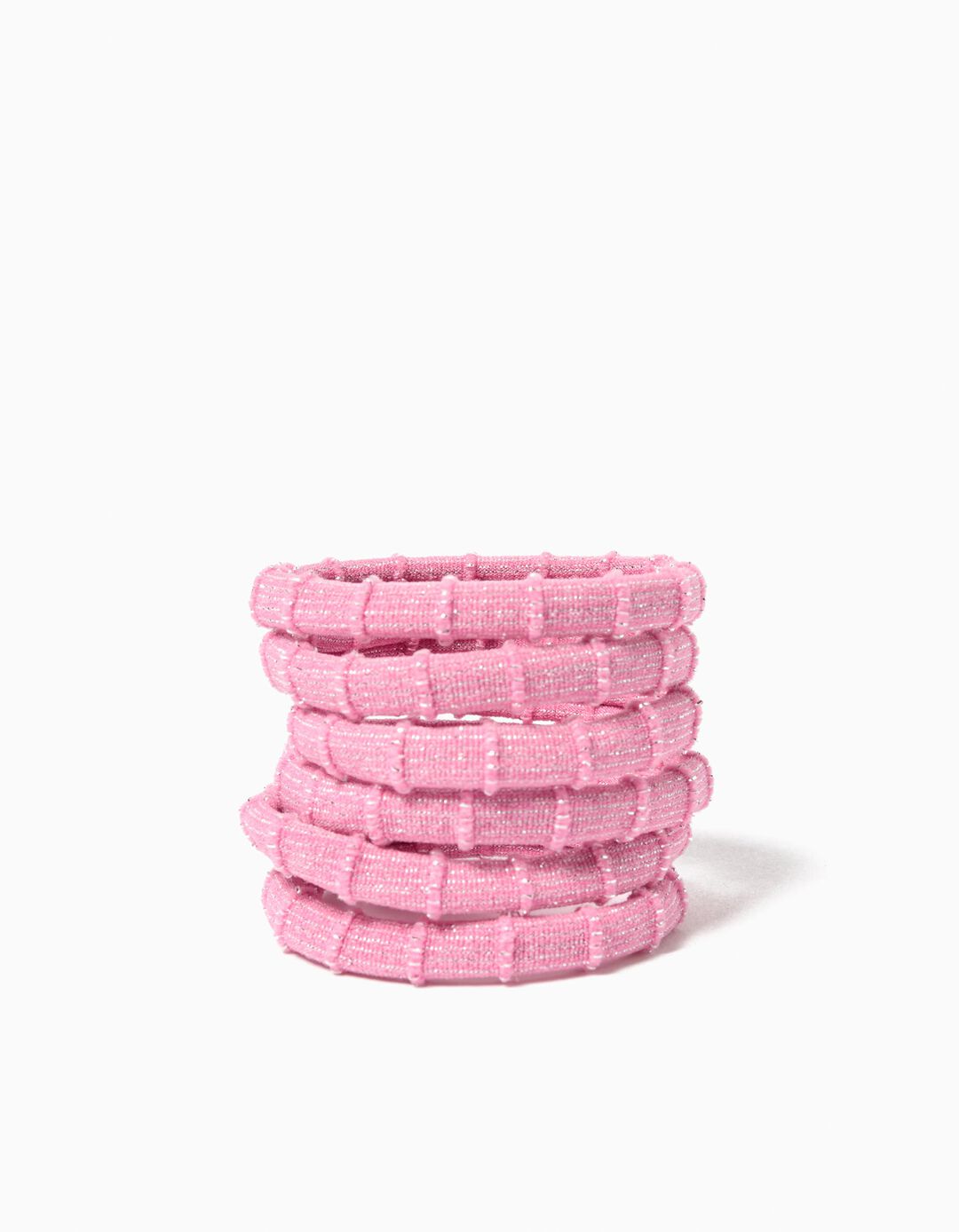 Pack 6 Elásticos, Menina, Rosa
